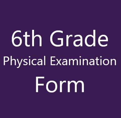  6th Grade Physical Form